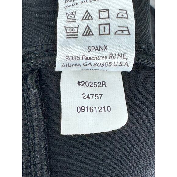 Spanx Ponte Flare Pants CROPPED Black XL Pull On Elastic Waist - Picture 5 of 5